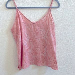 Pink Snake Print Tank